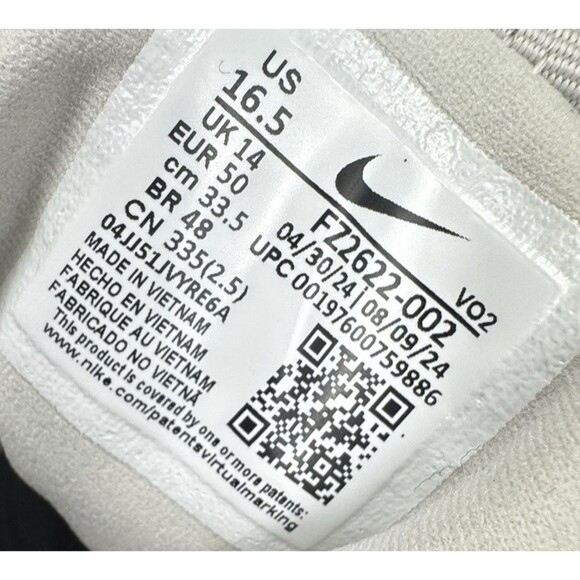 Nike V2K Run Gore-Tex Iron Ore Shoes Waterproof FZ2622-002 Womens Size 16.5 New - Picture 8 of 10